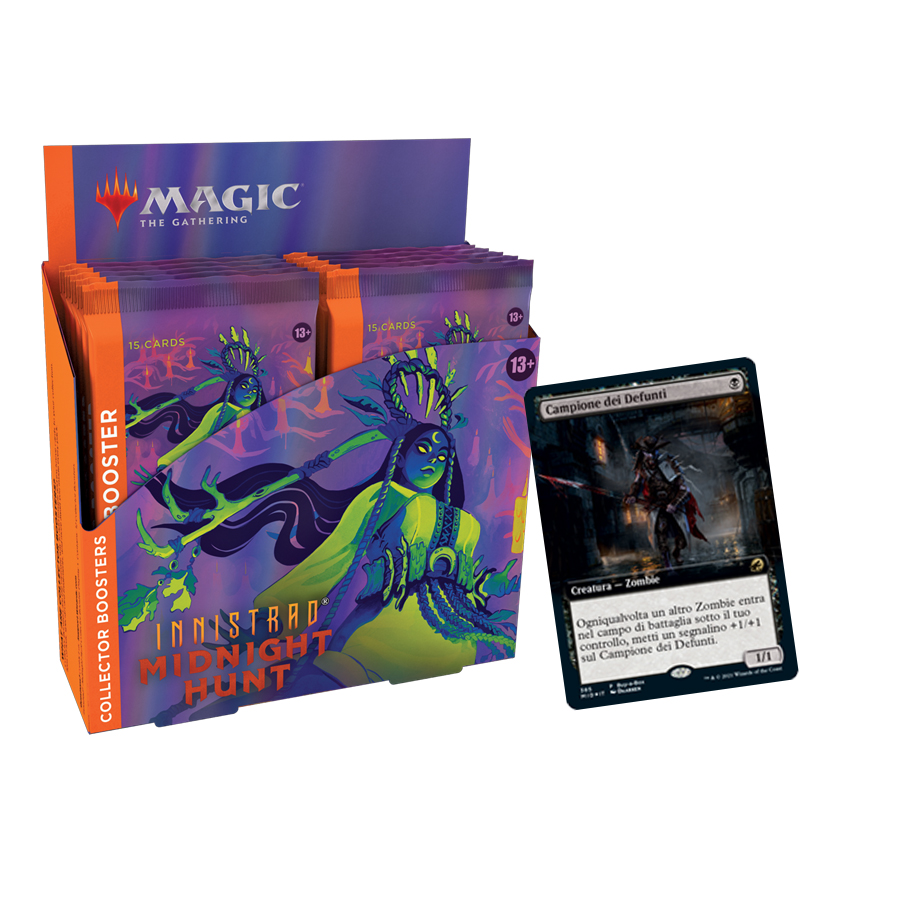 INNISTRAD: CACCIA DI MEZZANOTTE - COLLECTOR BOOSTER 12 PZ + PROMO BAB -  INGLESE