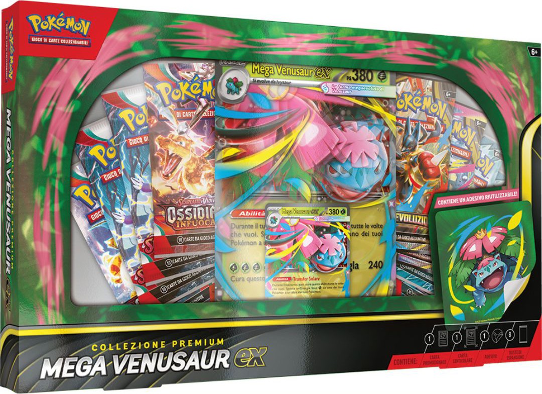 POKEMON - MEGAEVOLUZIONI - COLLEZIONE PREMIUM MEGA VENUSAUR-EX POKEMON - MEGAEVOLUZIONI - COLLEZIONE PREMIUM MEGA VENUSAUR-EX