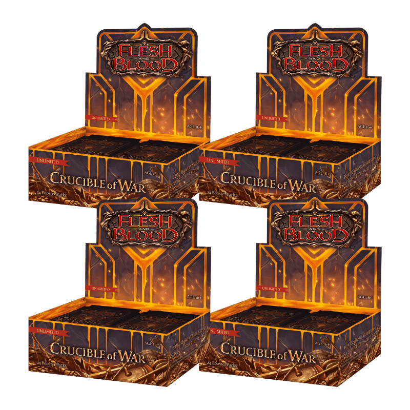 FLESH & BLOOD TCG: CRUCIBLE OF WAR UNLIMITED - 4 BOX - 1 CASE SIGILLATO FLESH & BLOOD TCG: CRUCIBLE OF WAR UNLIMITED - 4 BOX - 1 CASE SIGILLATO