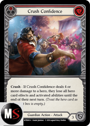 CRUSH CONFIDENCE (RED) CRUSH CONFIDENCE (RED)