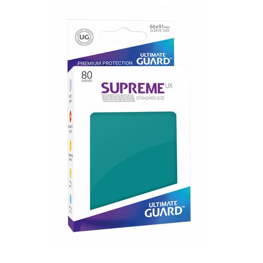 UGD SUPREME UX SLEEVES STANDARD SIZE - PETROL BLUE 80 UGD SUPREME UX SLEEVES STANDARD SIZE - PETROL BLUE 80