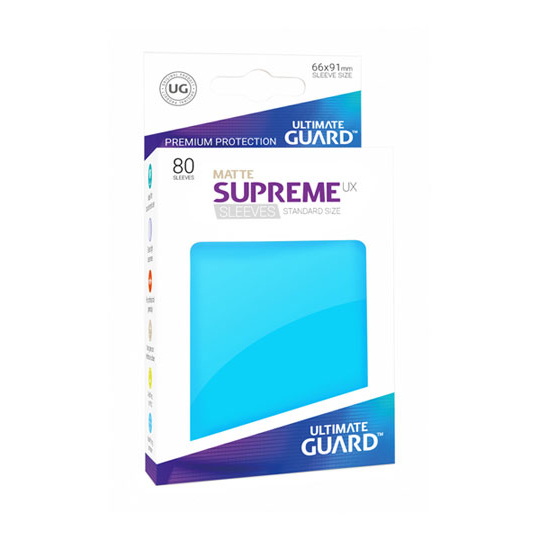 UGD SUPREME UX SLEEVES STANDARD SIZE - MATTE LIGHT BLUE 80 UGD SUPREME UX SLEEVES STANDARD SIZE - MATTE LIGHT BLUE 80