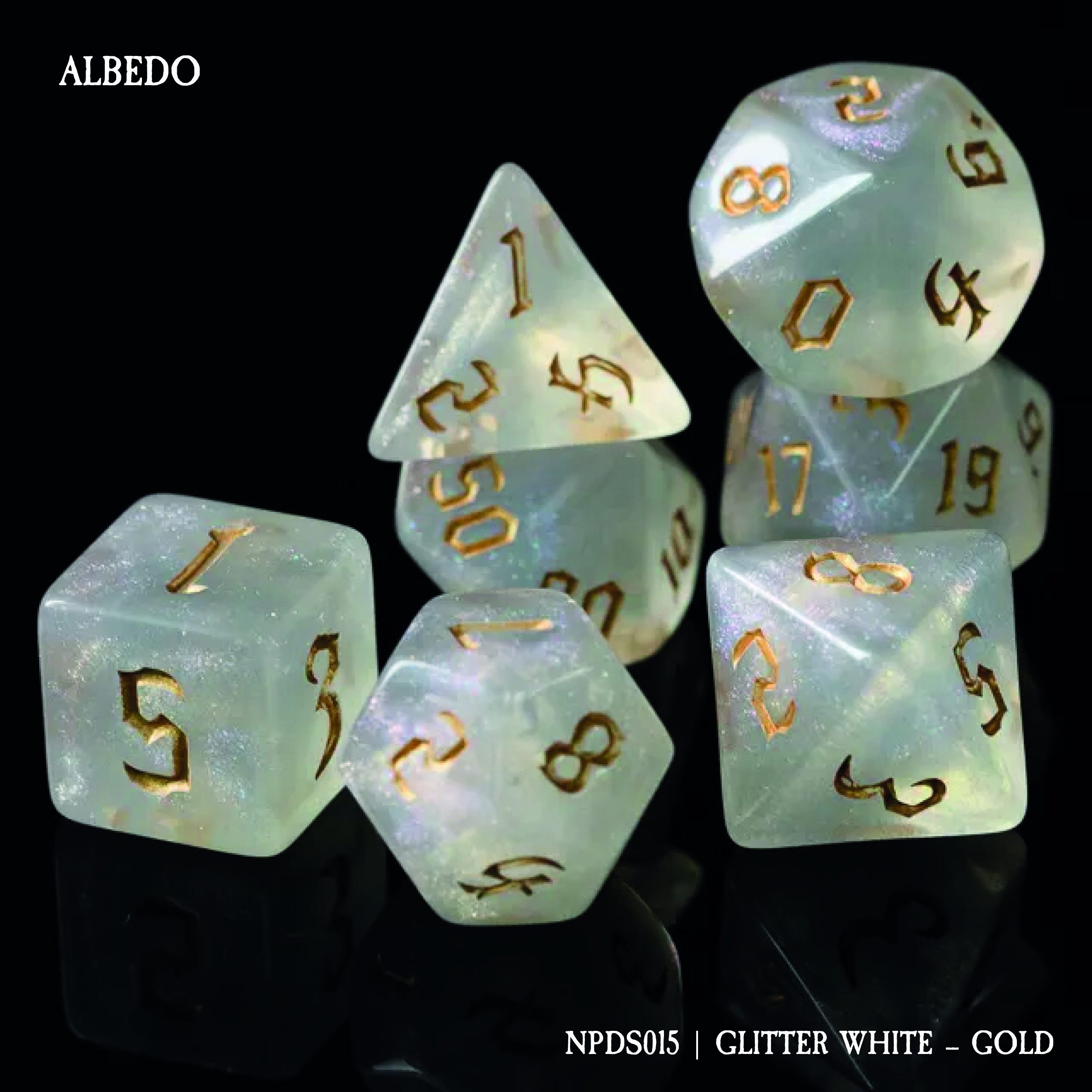 ALBEDO: GLITTER WHITE - GOLD (NPDS015)