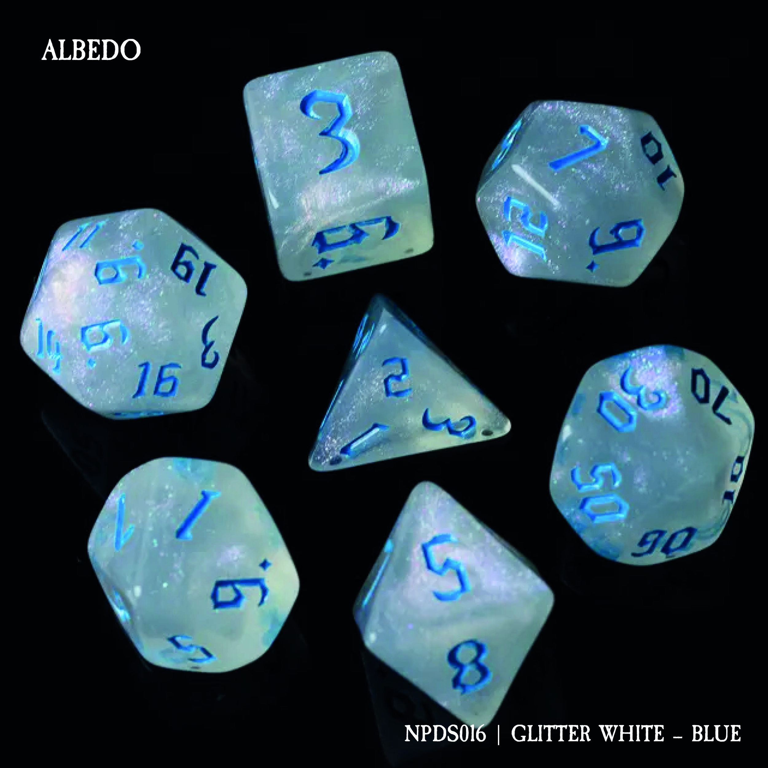 ALBEDO: GLITTER WHITE - BLUE (NPDS016)