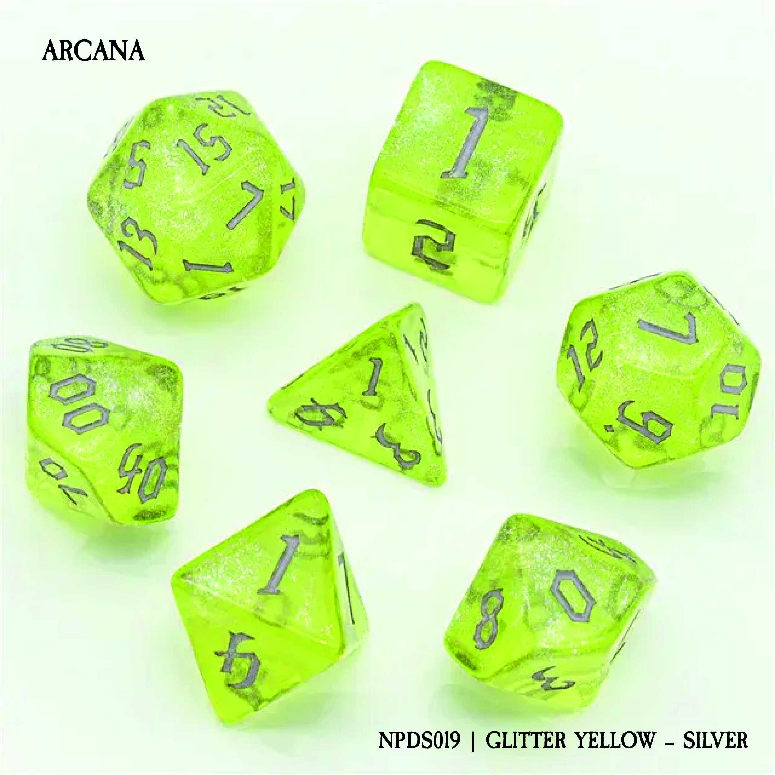 ARCANA: GLITTER YELLOW - SILVER (NPDS019)