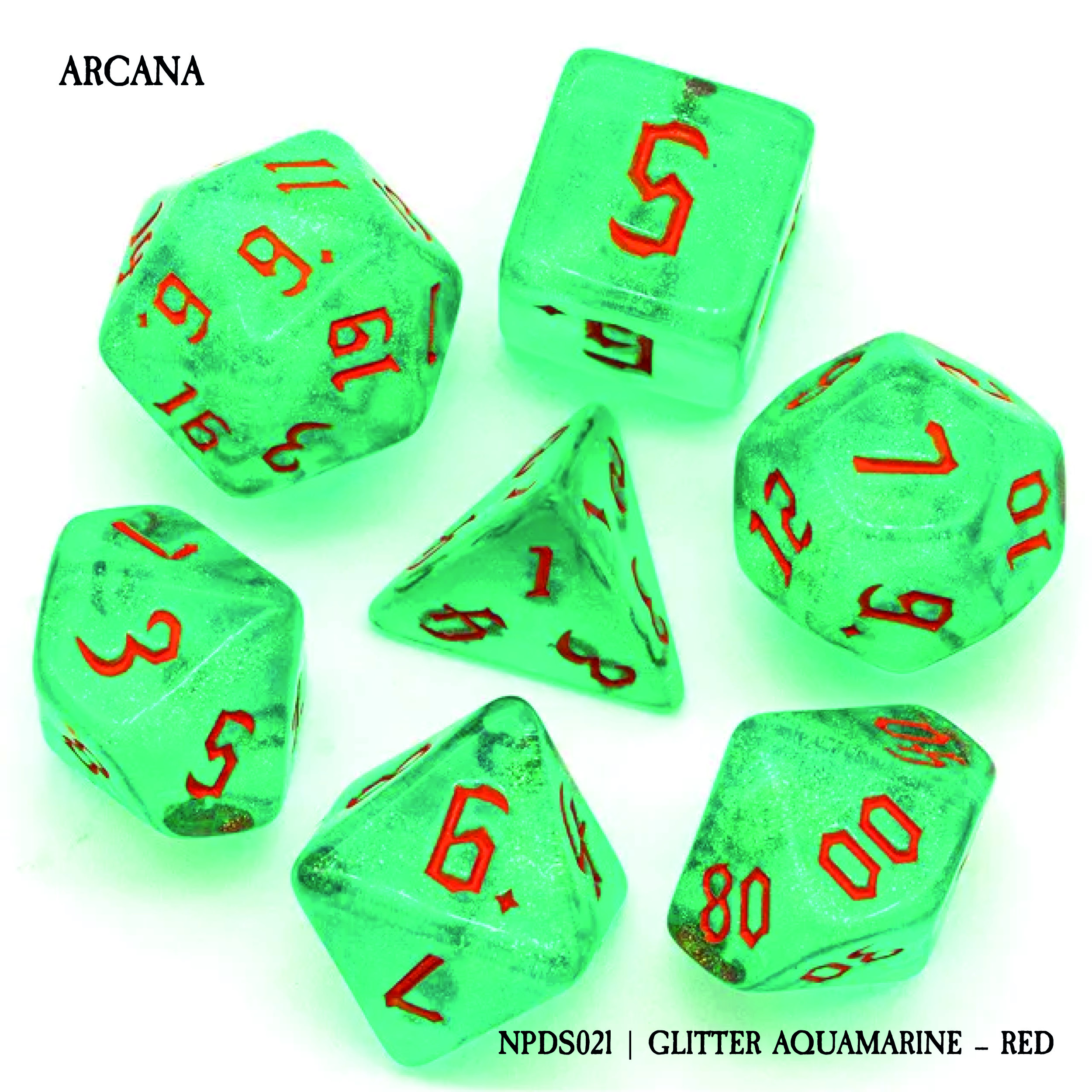 ARCANA: GLITTER AQUAMARINE - RED (NPDS021)