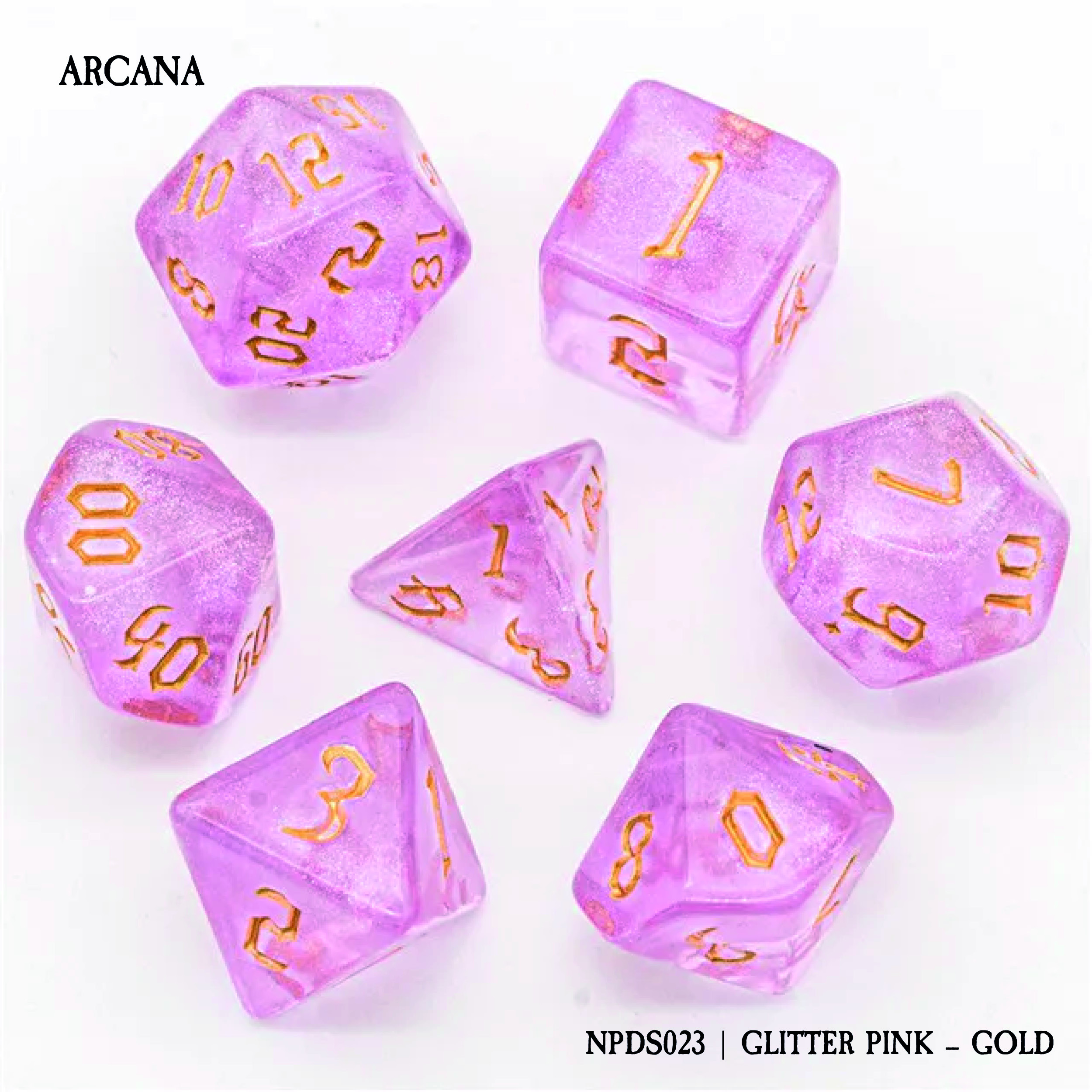 ARCANA: GLITTER PINK - GOLD (NPDS023)