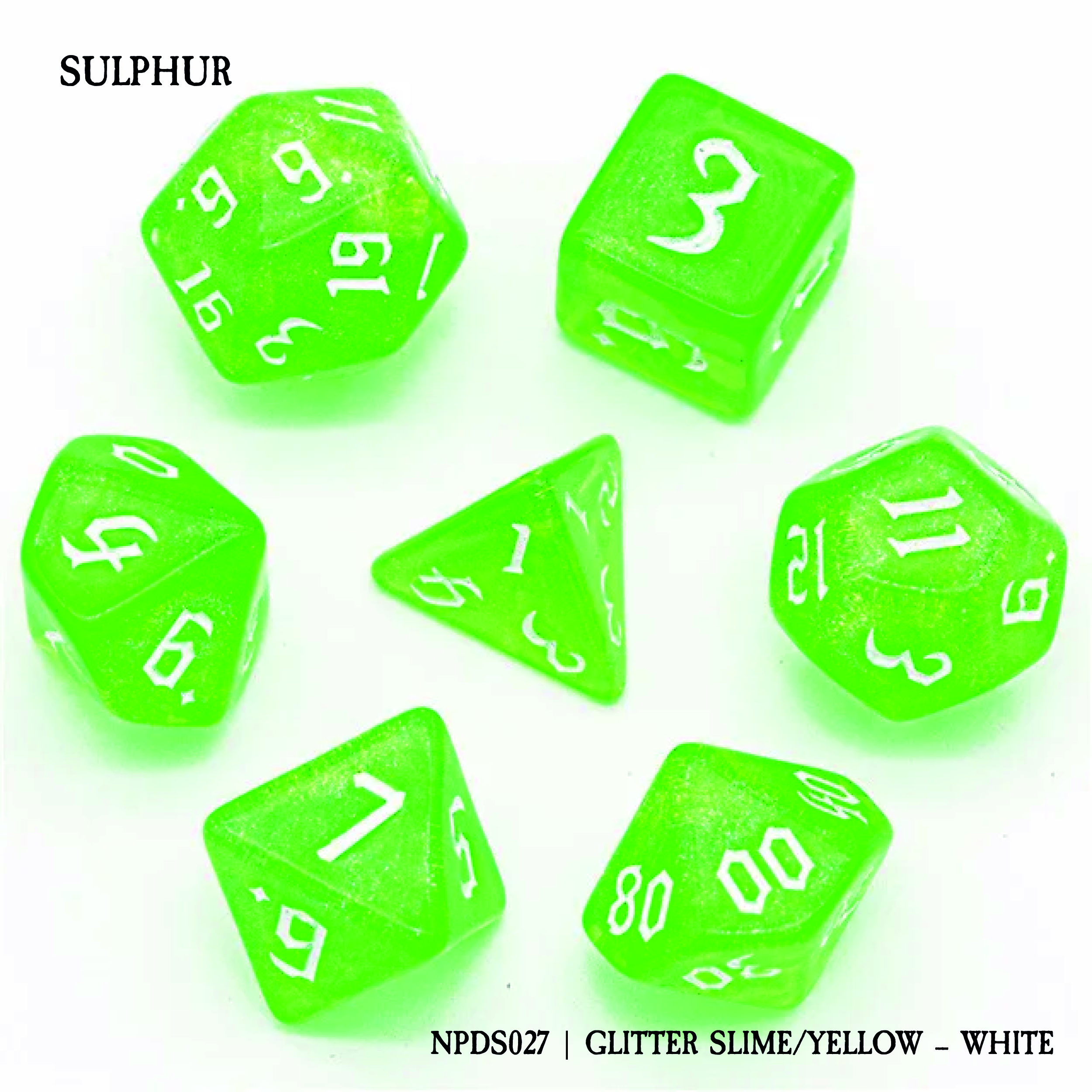 SULPHUR: GLITTER SLIME/YELLOW - WHITE (NPDS027)