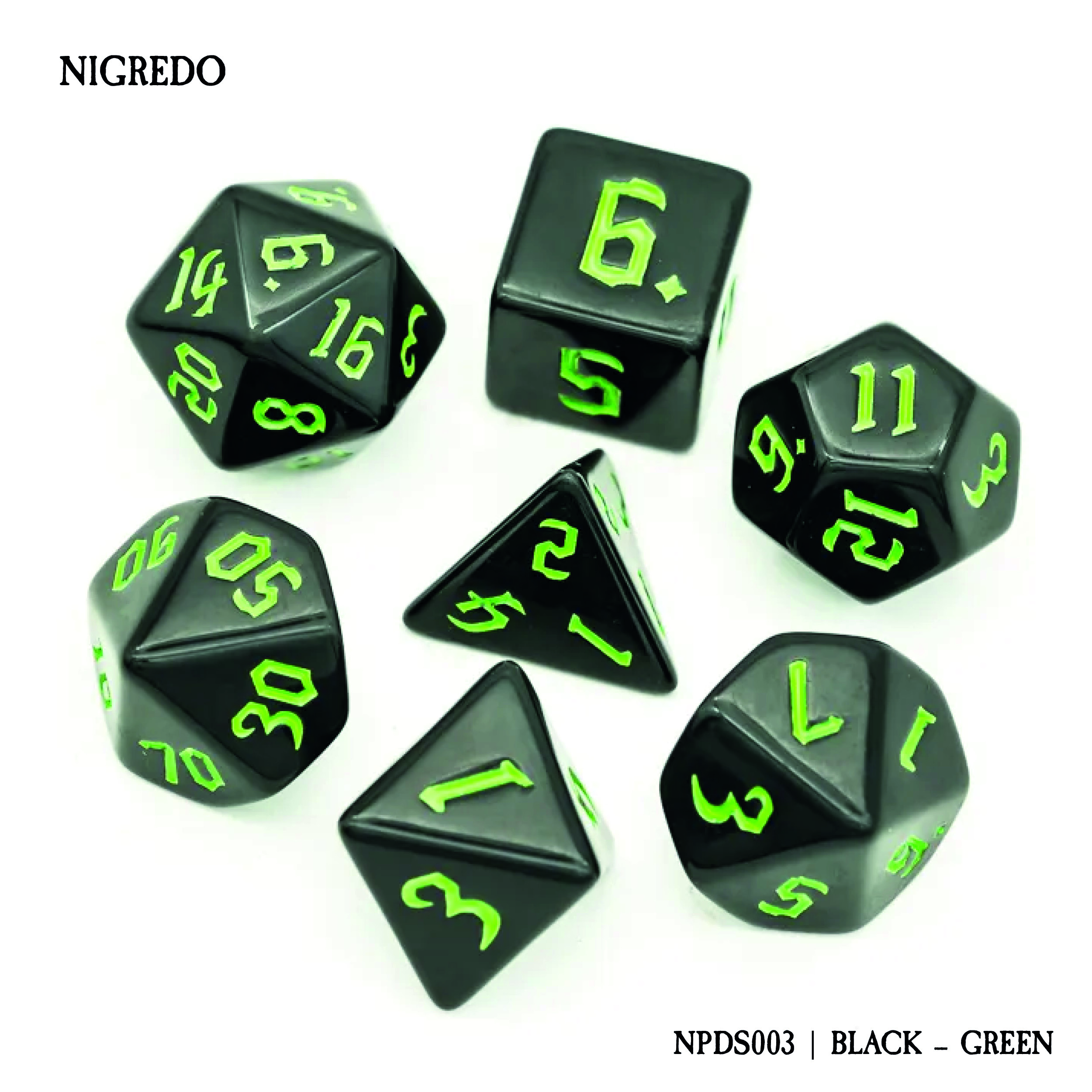 NIGREDO: BLACK - GREEN (NPDS003)