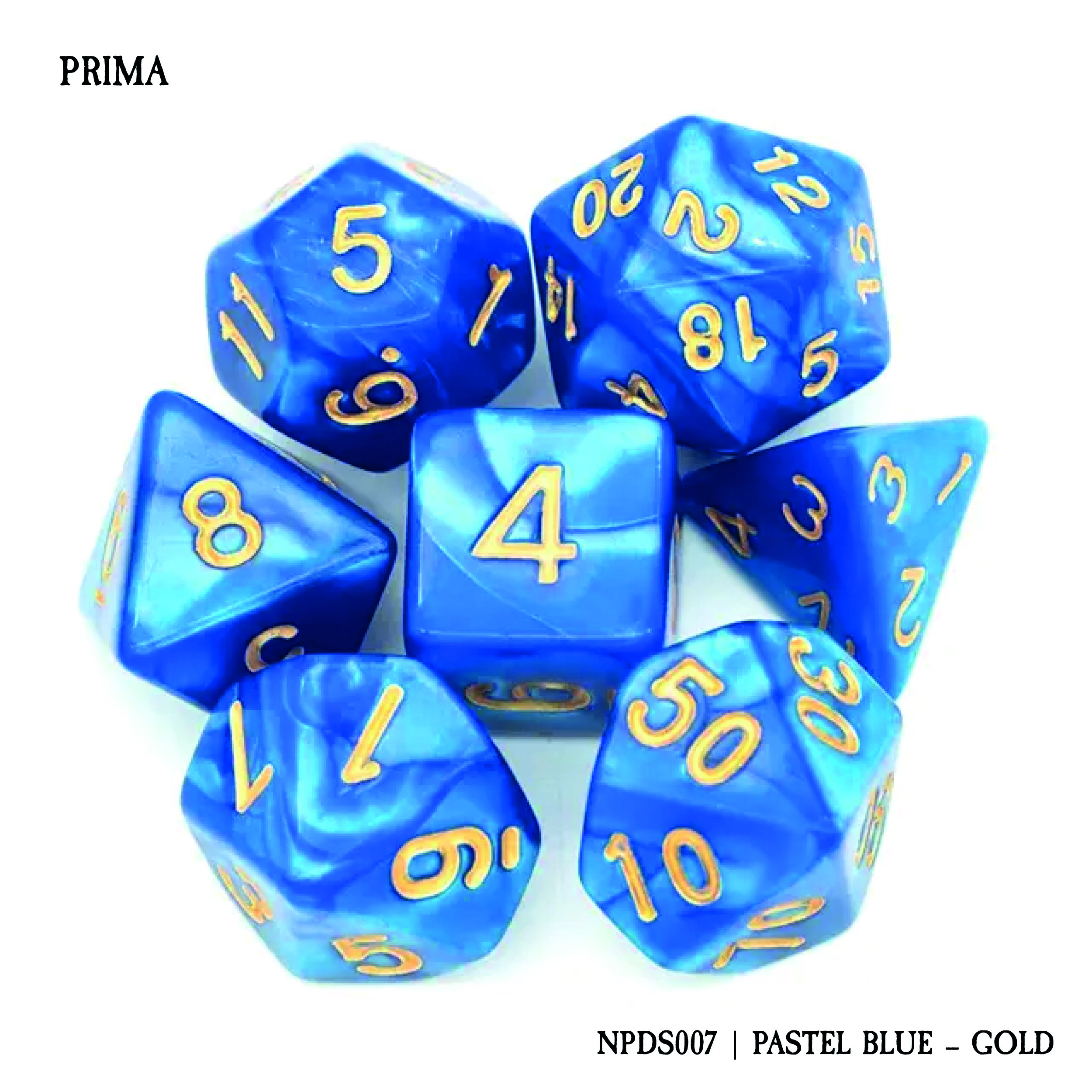 PRIMA: PASTEL BLUE - GOLD (NPDS007)