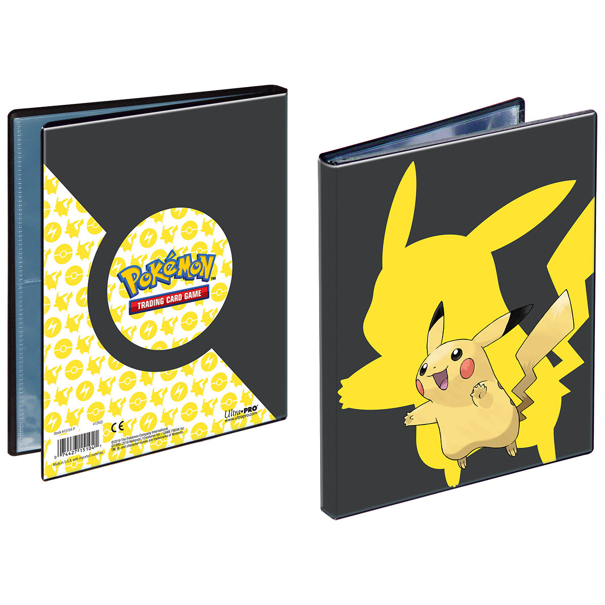 E-15104-P PIKACHU 4-POCKET PORTFOLIO FOR POKEMON