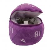 E-15679 D20 PLUSH DICE BAG - PURPLE