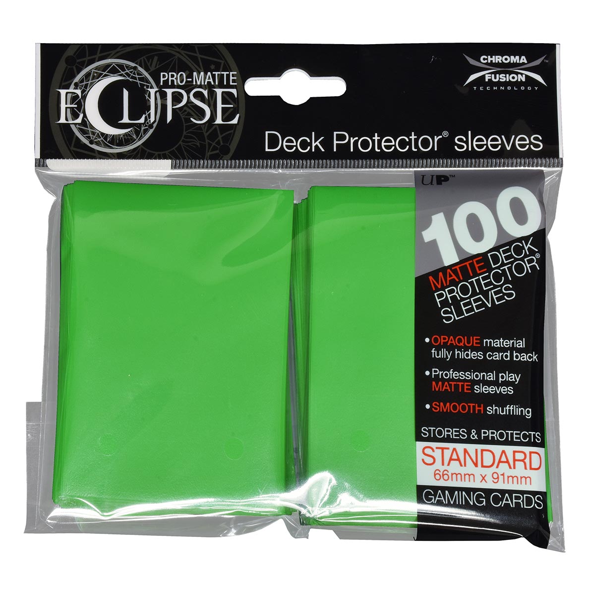 E-85606 ECLIPSE MATTE STANDARD SLEEVES - LIME GREEN E-85606 ECLIPSE MATTE STANDARD SLEEVES - LIME GREEN
