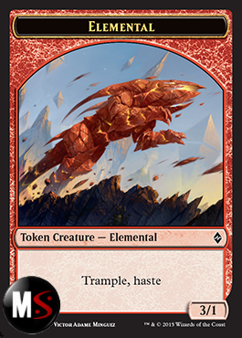 ELEMENTALE 3/1 (BFZ TOKEN)