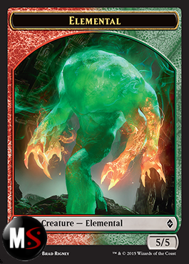 ELEMENTALE 5/5 (BFZ TOKEN)