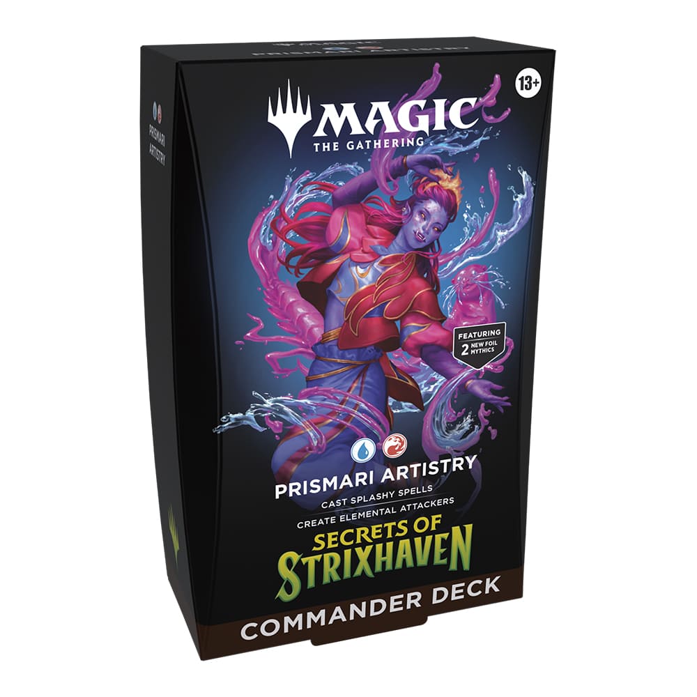 MTG - SECRETS OF STRIXHAVEN - COMMANDER DECK PRISMARI ARTISTRY - INGLESE