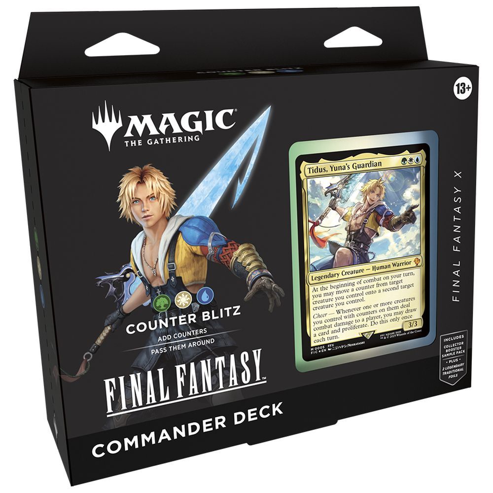 MTG - FINAL FANTASY TIDUS "COUNTER BLITZ" COMMANDER DECK - ITALIANO MTG - FINAL FANTASY TIDUS "COUNTER BLITZ" COMMANDER DECK - ITALIANO