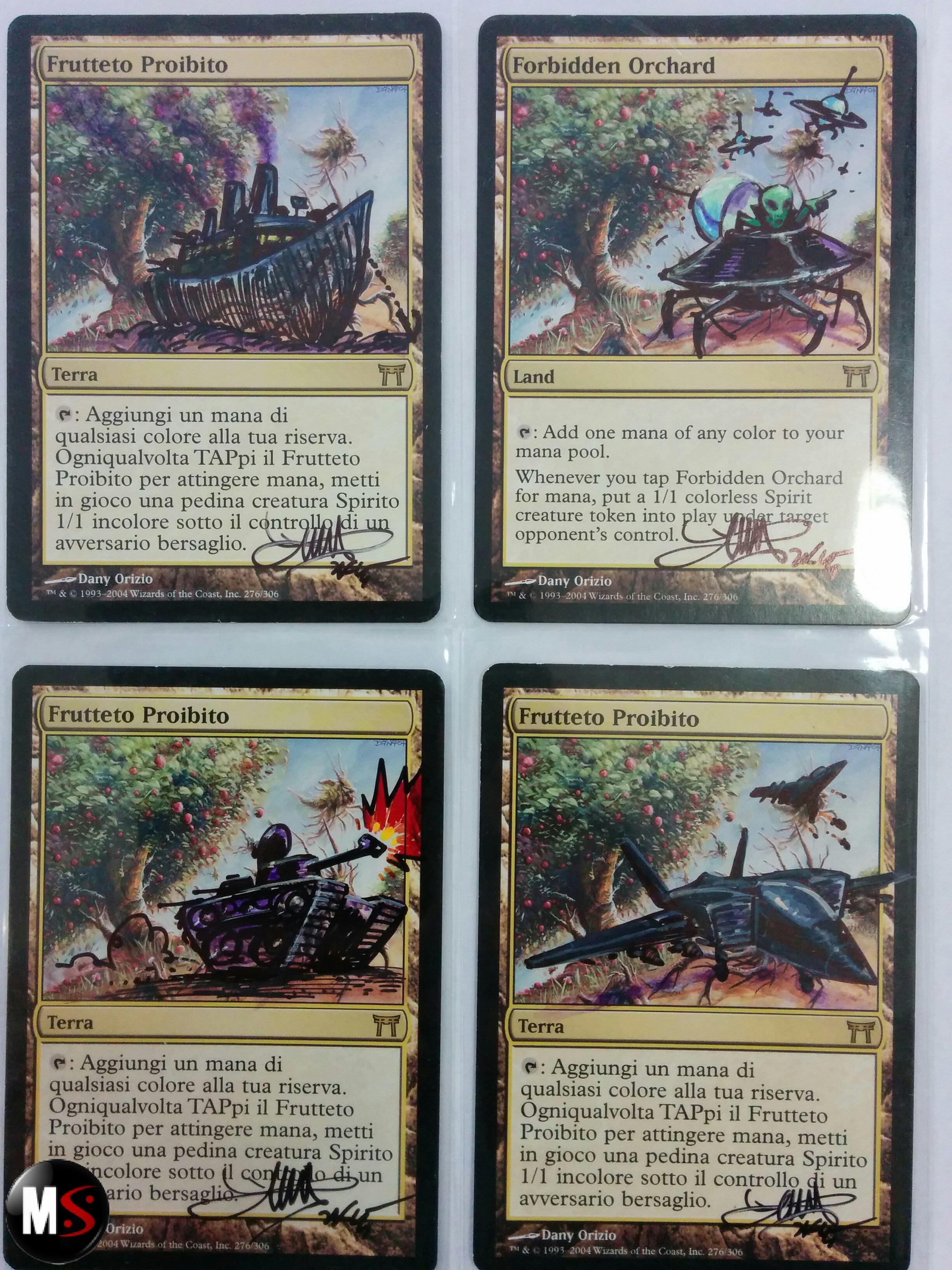 FRUTTETO PROIBITO 4X PLAYSET - ARTWORK BY DANY ORIZIO