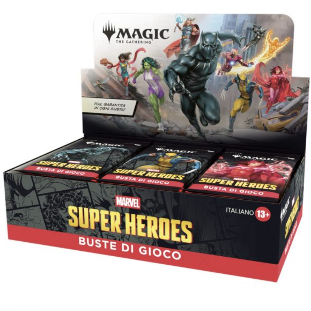 MTG - MARVEL SUPER HEROES - PLAY BOOSTER DISPLAY (30 BUSTE) - ITALIANO