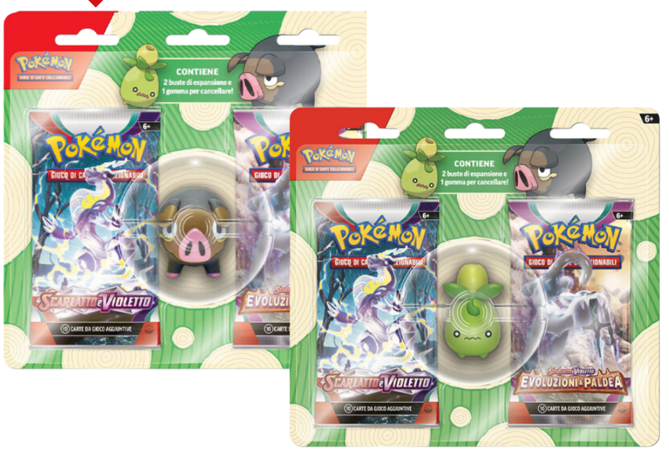 POKEMON - BACK TO SCHOOL BLISTER + GOMMA LECHONK/SMOLIVE - 1 CONFEZIONE