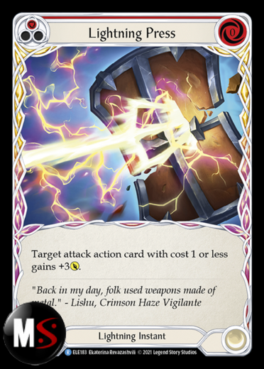 LIGHTNING PRESS - RED LIGHTNING PRESS - RED