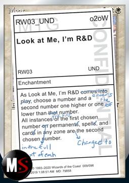 LOOK AT ME, I'M R&D