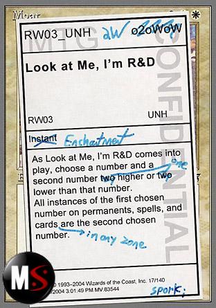 LOOK AT ME, I'M R&D