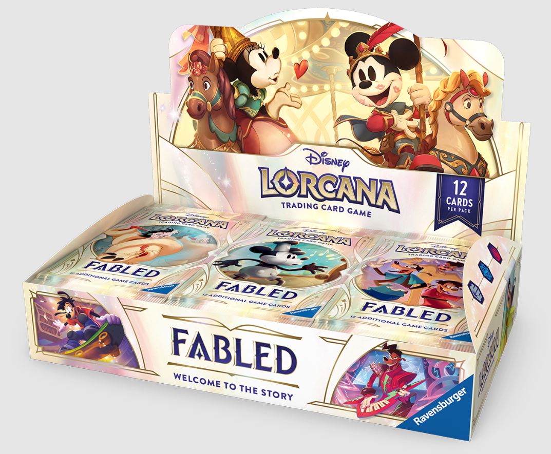 LORCANA - 1 CASE (4 BOX DA 24 BUSTE CIASCUNO) - FABLED - ENG LORCANA - 1 CASE (4 BOX DA 24 BUSTE CIASCUNO) - FABLED - ENG