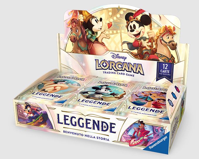 LORCANA - 1 CASE (4 BOX DA 24 BUSTE CIASCUNO) - LEGGENDA - ITA LORCANA - 1 CASE (4 BOX DA 24 BUSTE CIASCUNO) - LEGGENDA - ITA