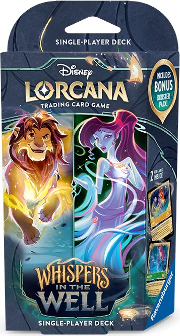LORCANA - SIMBA & MEGARA STARTER DECK - SUSSURRI NEL POZZO - ITA LORCANA - SIMBA & MEGARA STARTER DECK - SUSSURRI NEL POZZO - ITA