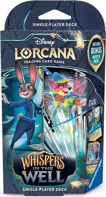 LORCANA - ROBIN HOOD & JUDY HOPPS STARTER DECK - SUSSURRI NEL POZZO - ITA LORCANA - ROBIN HOOD & JUDY HOPPS STARTER DECK - SUSSURRI NEL POZZO - ITA