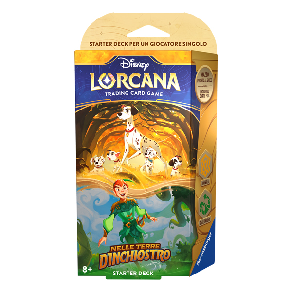 LORCANA STARTER DECK:  PONGO E PETER PAN – INTO THE INKLANDS – ENG