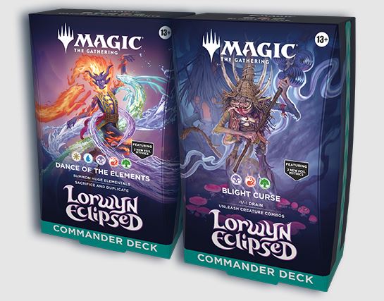 MTG - LORWYN ECLIPSED - COMMANDER DECK DISPLAY - 2 DECKS - INGLESE MTG - LORWYN ECLIPSED - COMMANDER DECK DISPLAY - 2 DECKS - INGLESE