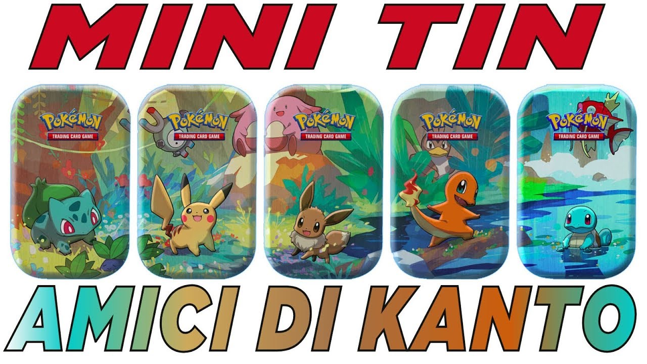 POKEMON MINI TIN DA COLLEZIONE AMICI DI KANTO - 1 PZ