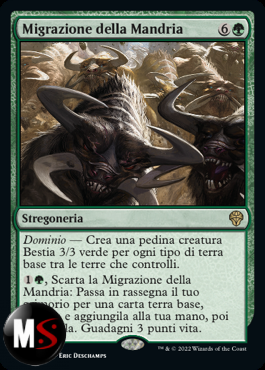 MIGRAZIONE DELLA MANDRIA