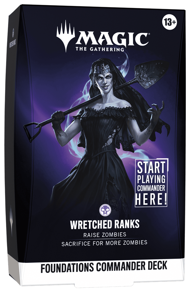 MTG - FOUNDATION COMMANDER DECK BLACK - WRETCHED RANKS - INGLESE
