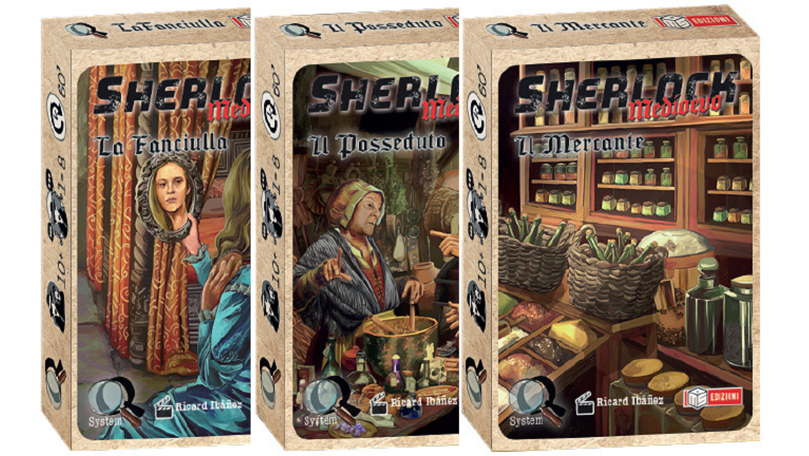 SHERLOCK MEDIOEVO - IL MERCANTE + IL POSSEDUTO + LA FANCIULLA (3PZ)