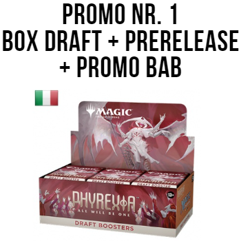 PHYREXIA: TUTTO DIVERRÀ UNO - PROMO 1 - BOX 36 BUSTE + PRERELEASE PACK + PROMO BAB - ITA PHYREXIA: TUTTO DIVERRÀ UNO - PROMO 1 - BOX 36 BUSTE + PRERELEASE PACK + PROMO BAB - ITA