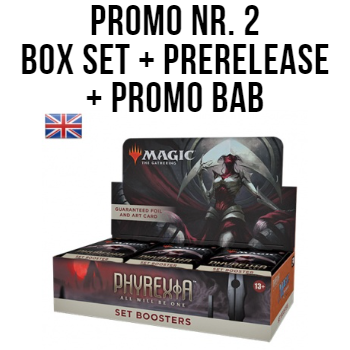 PHYREXIA: TUTTO DIVERRÀ UNO - PROMO 2 - SET BOOSTER BOX (ENG) + PRERELEASE PACK (ITA) + PROMO BAB - INGLESE PHYREXIA: TUTTO DIVERRÀ UNO - PROMO 2 - SET BOOSTER BOX (ENG) + PRERELEASE PACK (ITA) + PROMO BAB - INGLESE