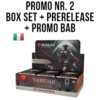 PHYREXIA: TUTTO DIVERRÀ UNO - PROMO 2 - SET BOOSTER DISPLAY + PRERELEASE PACK + PROMO BAB - ITA PHYREXIA: TUTTO DIVERRÀ UNO - PROMO 2 - SET BOOSTER DISPLAY + PRERELEASE PACK + PROMO BAB - ITA