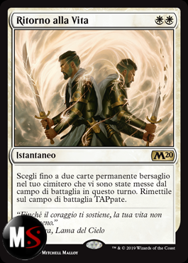 RITORNO ALLA VITA