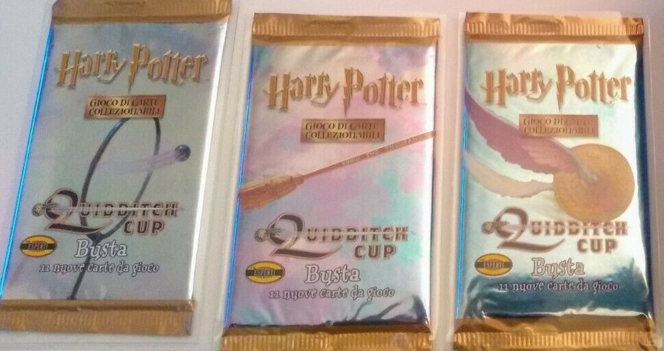 HARRY POTTER TCG - QUIDDITCH CUP - 3X BUSTE ART SET - ITALIANO SIGILLATO