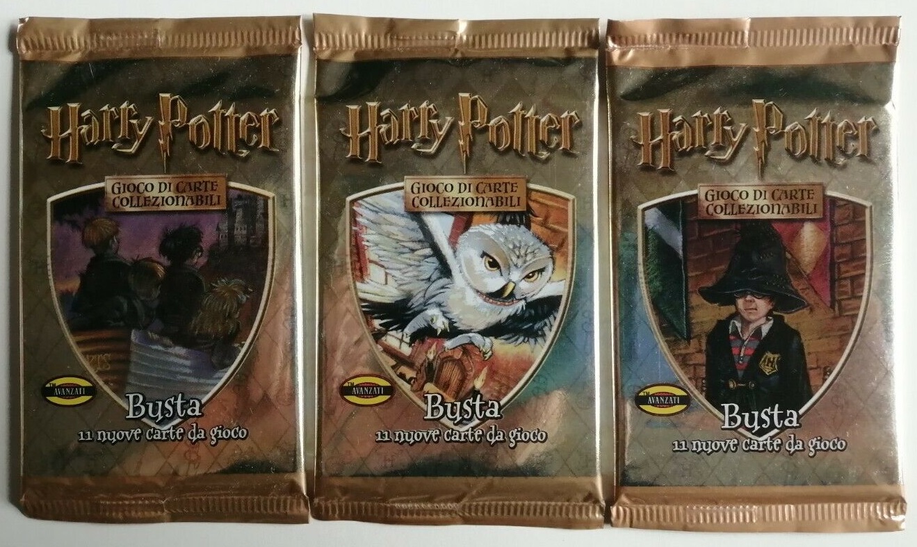 HARRY POTTER TCG - SET BASE - 3X BUSTE ART SET - ITALIANO SIGILLATO