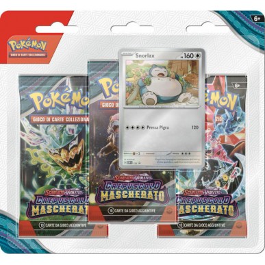 SCARLATTO E VIOLETTO CREPUSCOLO MASCHERATO - 3 PACK BLISTER SNORLAX (ITA)