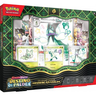 POKEMON - PREMIUM BOX SV 4.5 DESTINO DI PALDEA - MEOWSCARADA EX