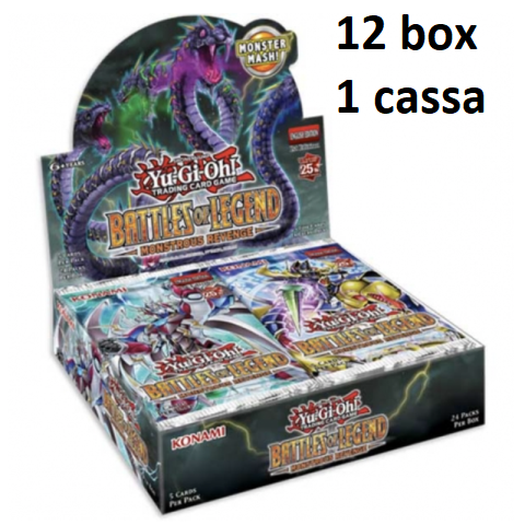 BATTAGLIE DELLA LEGGENDA: VENDETTA MOSTRUOSA - 1 CASSA - 12 BOX DA 24 BUSTE ITALIANO - 1^ EDIZIONE BATTAGLIE DELLA LEGGENDA: VENDETTA MOSTRUOSA - 1 CASSA - 12 BOX DA 24 BUSTE ITALIANO - 1^ EDIZIONE