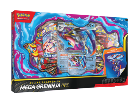 POKEMON - COLLEZIONE PREMIUM MEGA GRENINJA-EX POKEMON - COLLEZIONE PREMIUM MEGA GRENINJA-EX