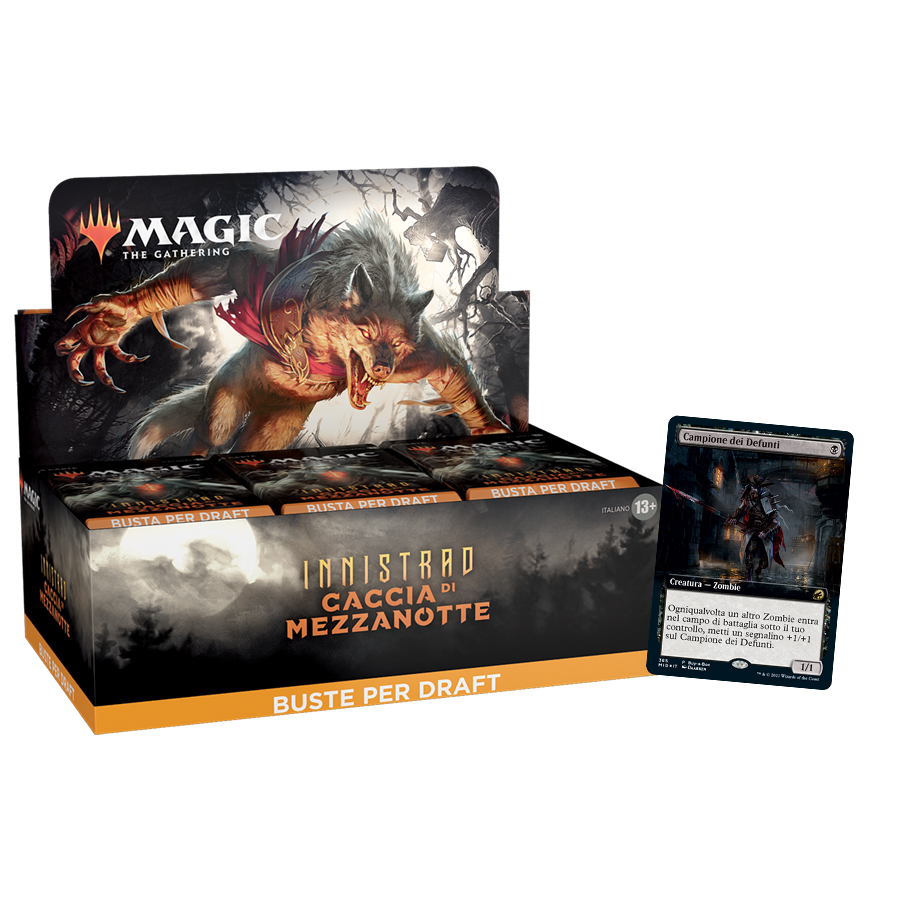 INNISTRAD: CACCIA DI MEZZANOTTE - BOX 36 BUSTE PER DRAFT - ITALIANO INNISTRAD: CACCIA DI MEZZANOTTE - BOX 36 BUSTE PER DRAFT - ITALIANO