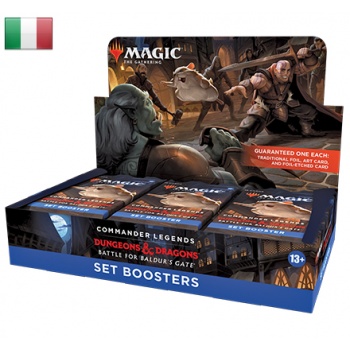 COMMANDER LEGENDS BALDUR'S GATE - SET BOOSTER BOX 18 BUSTE - ITALIANO + PROMO BAB COMMANDER LEGENDS BALDUR'S GATE - SET BOOSTER BOX 18 BUSTE - ITALIANO + PROMO BAB