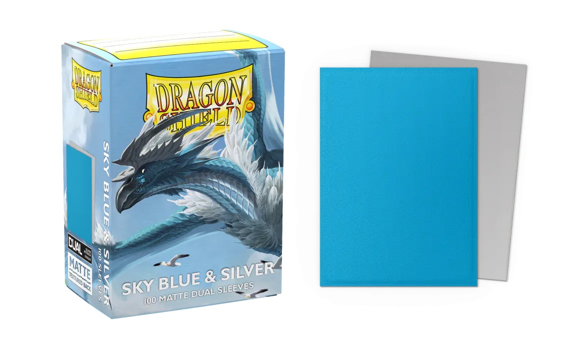 BUSTE PROTETTIVE STANDARD DA 100 - DUAL MATTE SKY BLUE & SILVER (AT-15074) BUSTE PROTETTIVE STANDARD DA 100 - DUAL MATTE SKY BLUE & SILVER (AT-15074)